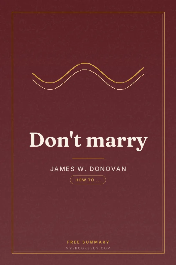 Cover of Don't marry