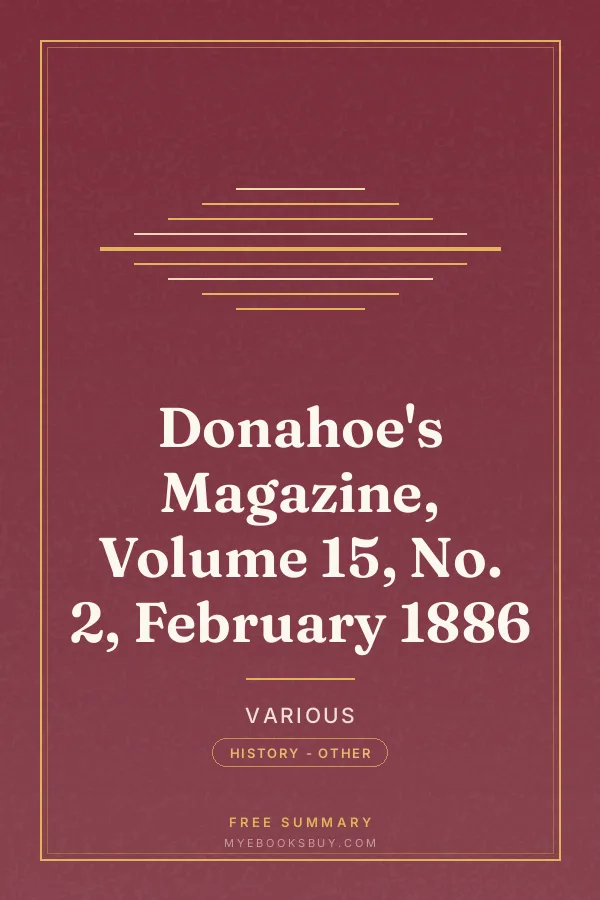 Cover of Donahoe's Magazine, Volume 15, No. 2, February 1886