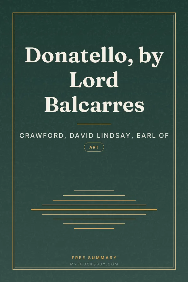 Cover of Donatello, by Lord Balcarres