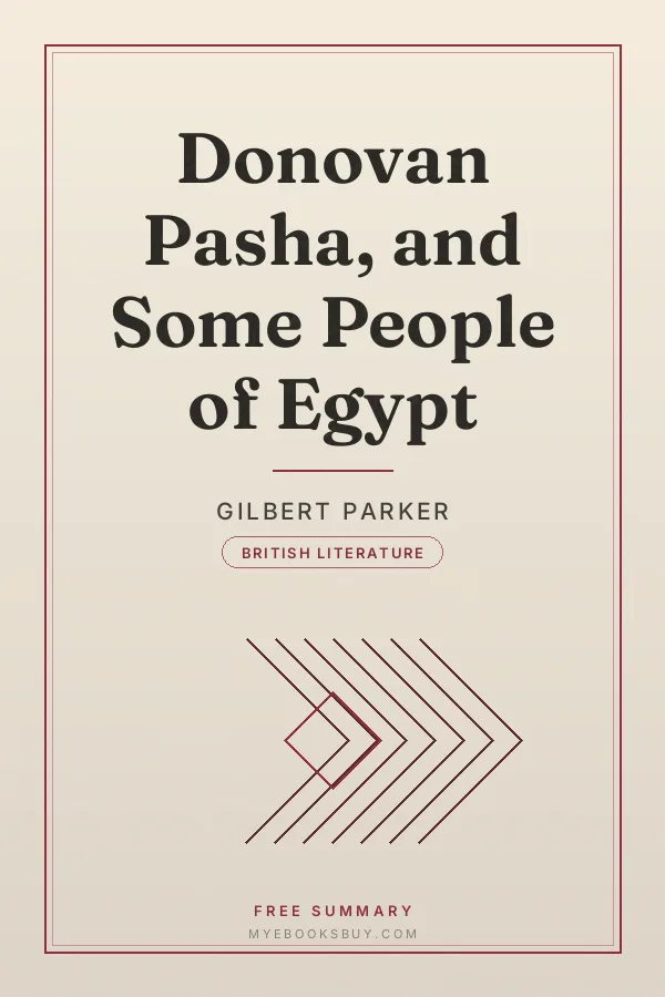 Cover of Donovan Pasha, and Some People of Egypt