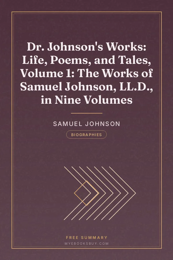 Cover of Dr. Johnson's Works: Life, Poems, and Tales, Volume 1: The Works of Samuel Johnson, LL.D., in Nine Volumes