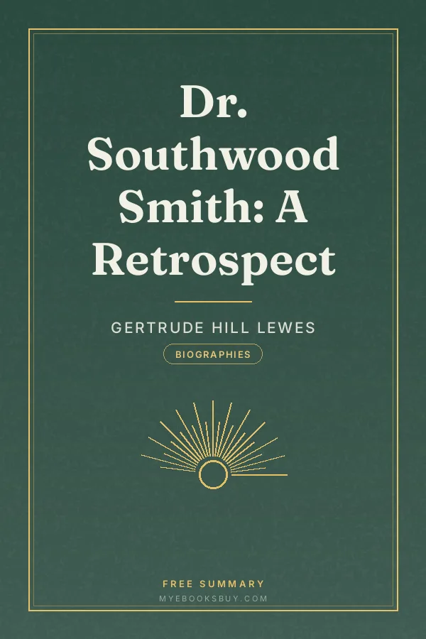 Cover of Dr. Southwood Smith: A Retrospect