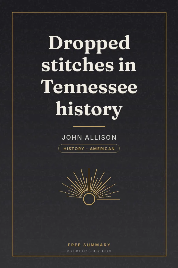 Cover of Dropped stitches in Tennessee history