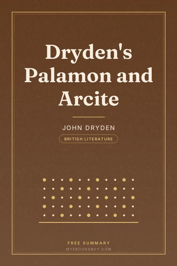 Cover of Dryden's Palamon and Arcite