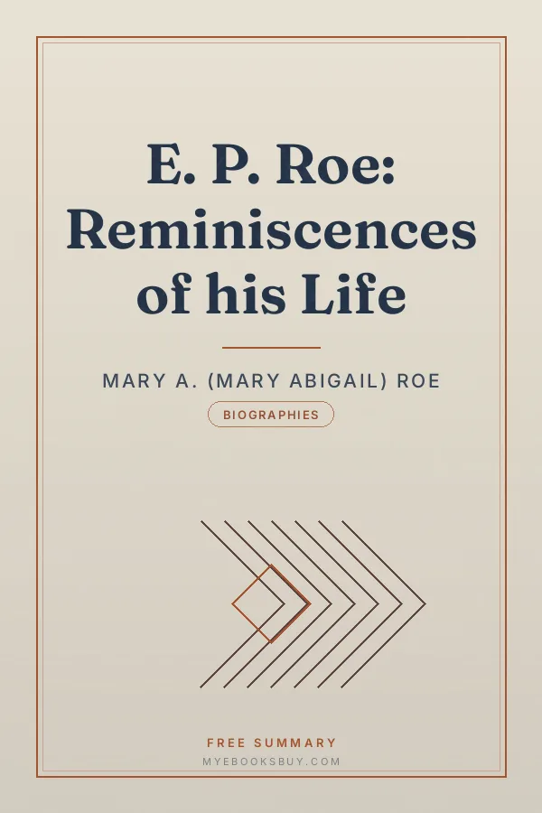 Cover of E. P. Roe: Reminiscences of his Life