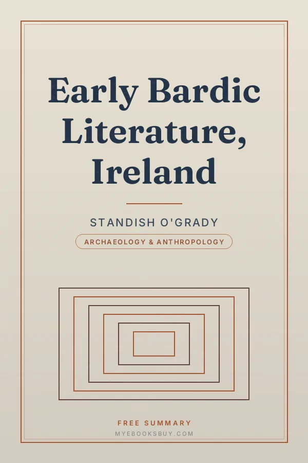 Cover of Early Bardic Literature, Ireland