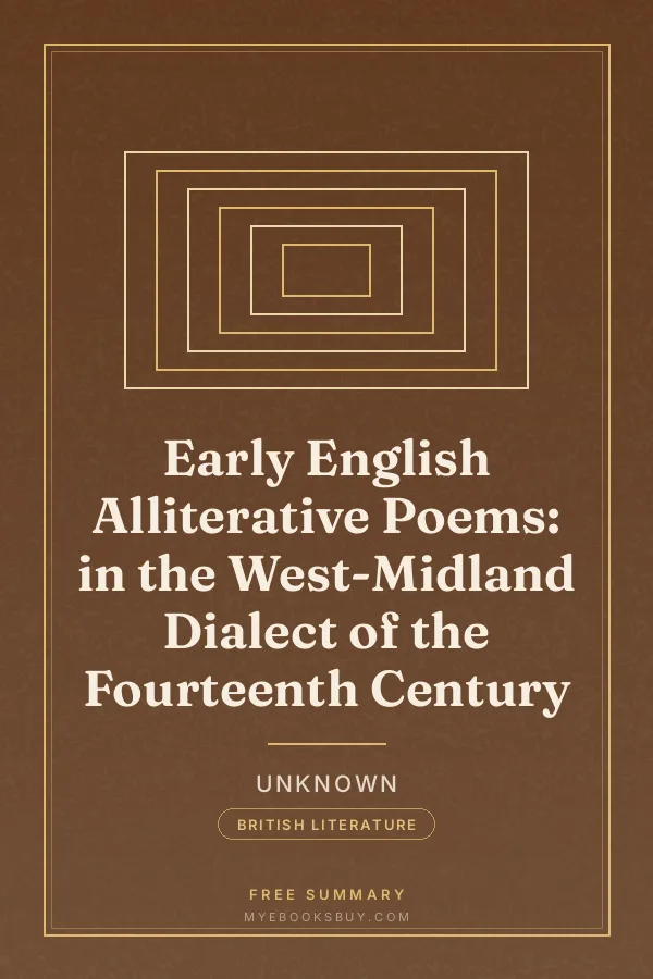 Cover of Early English Alliterative Poems: in the West-Midland Dialect of the Fourteenth Century