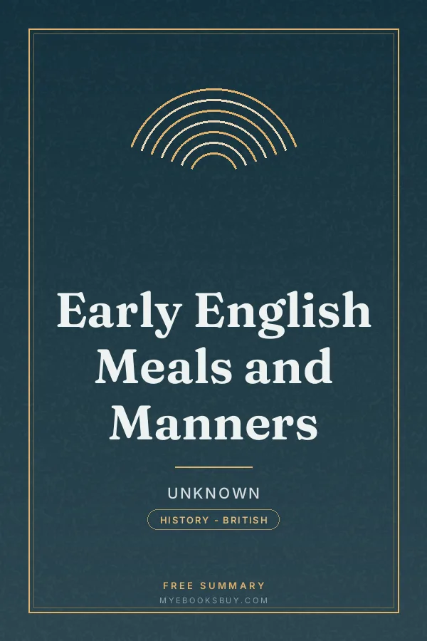 Cover of Early English Meals and Manners