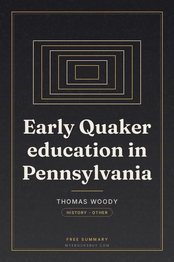 Cover of Early Quaker education in Pennsylvania