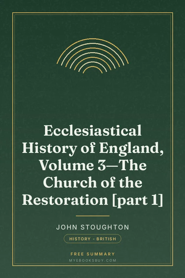 Cover of Ecclesiastical History of England, Volume 3—The Church of the Restoration [part 1]