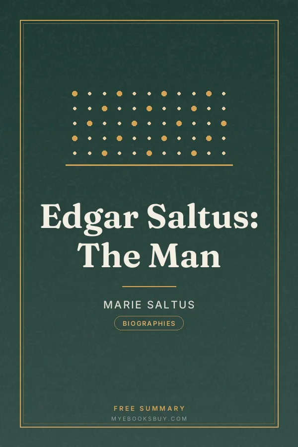 Cover of Edgar Saltus: The Man