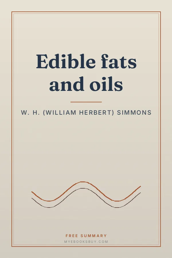 Cover of Edible fats and oils