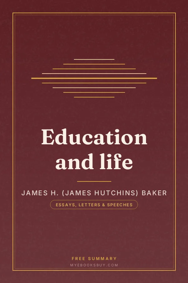 Cover of Education and life
