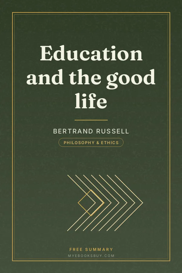 Cover of Education and the good life