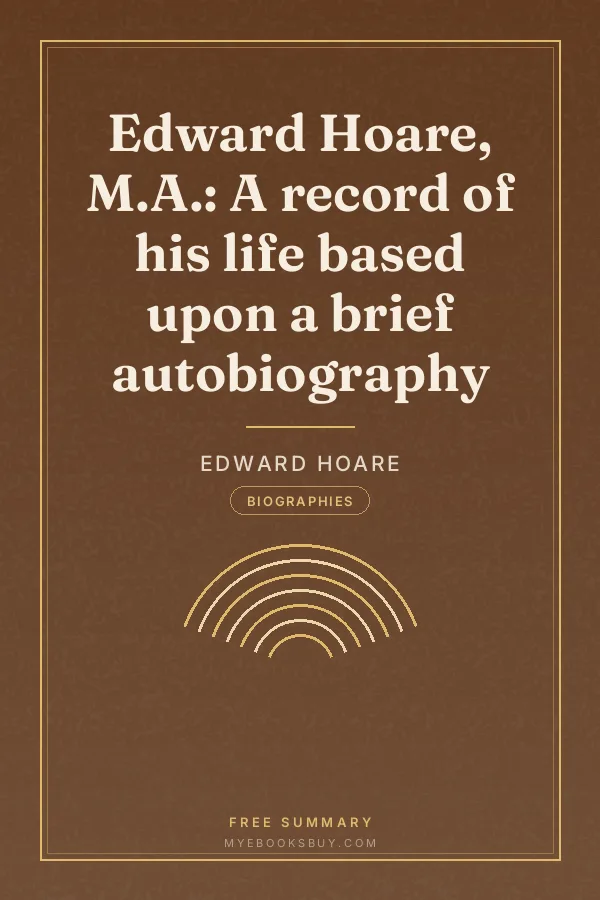Cover of Edward Hoare, M.A.: A record of his life based upon a brief autobiography