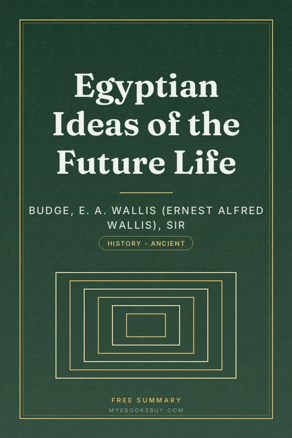 Cover of Egyptian Ideas of the Future Life