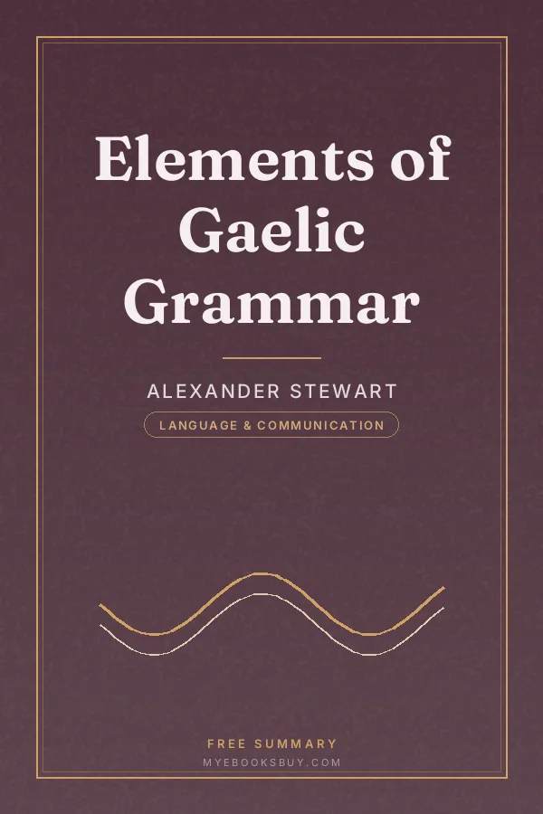 Cover of Elements of Gaelic Grammar