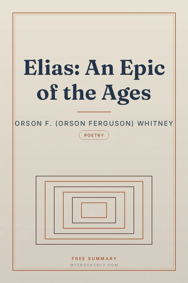 Cover of Elias: An Epic of the Ages