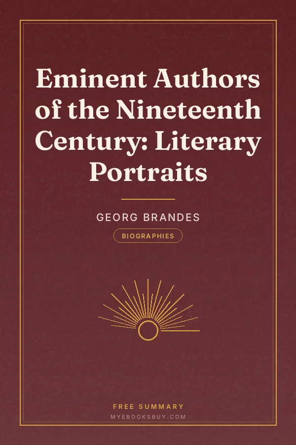 Cover of Eminent Authors of the Nineteenth Century: Literary Portraits
