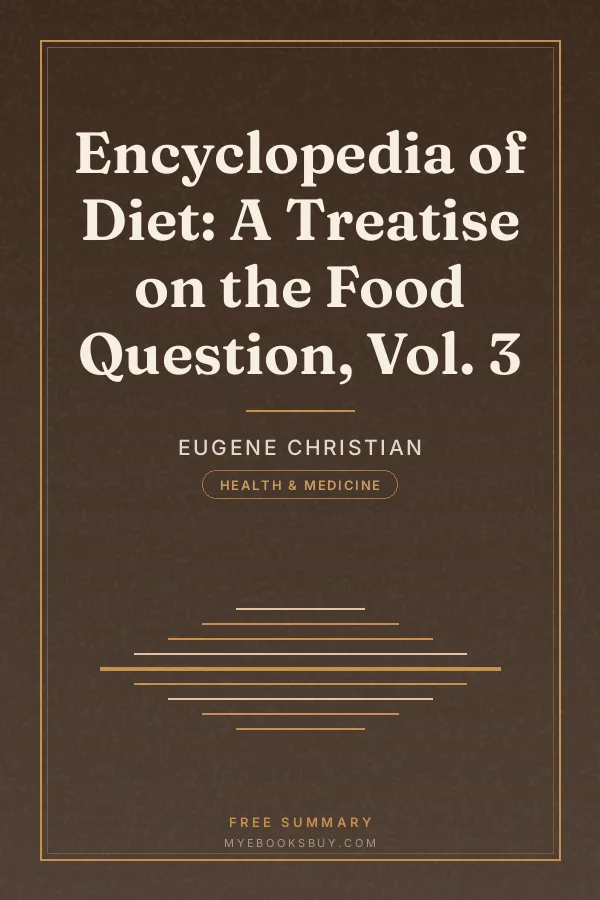 Cover of Encyclopedia of Diet: A Treatise on the Food Question, Vol. 3