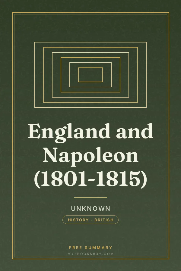 Cover of England and Napoleon (1801-1815)