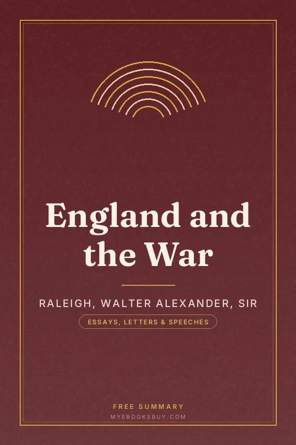 Cover of England and the War