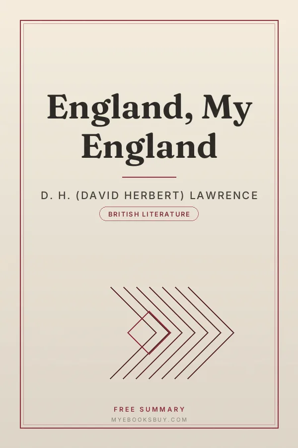 Cover of England, My England