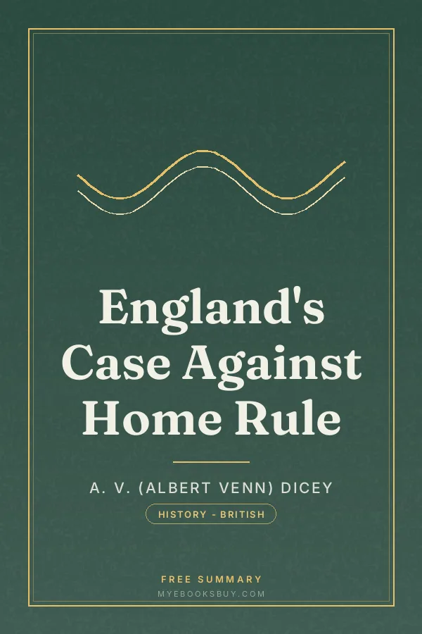 Cover of England's Case Against Home Rule