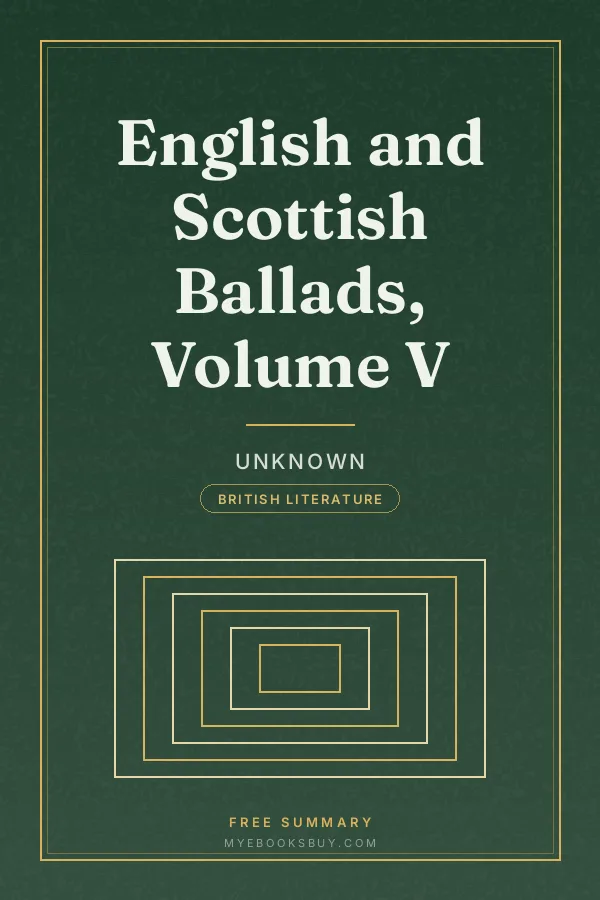 Cover of English and Scottish Ballads, Volume V