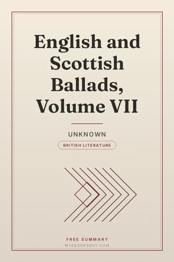 Cover of English and Scottish Ballads, Volume VII