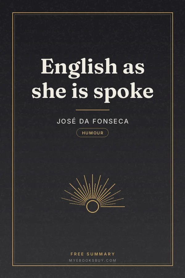 Cover of English as she is spoke