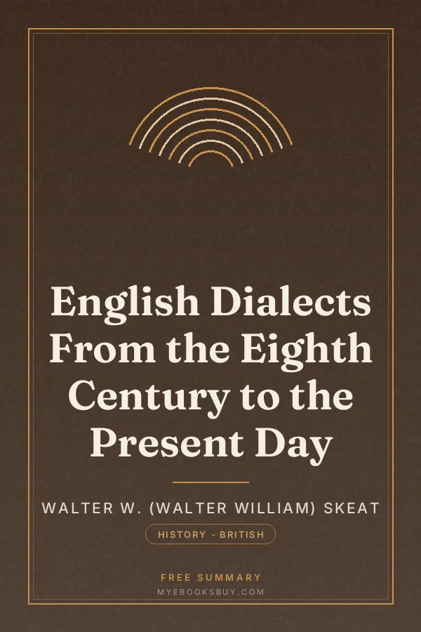 Cover of English Dialects From the Eighth Century to the Present Day