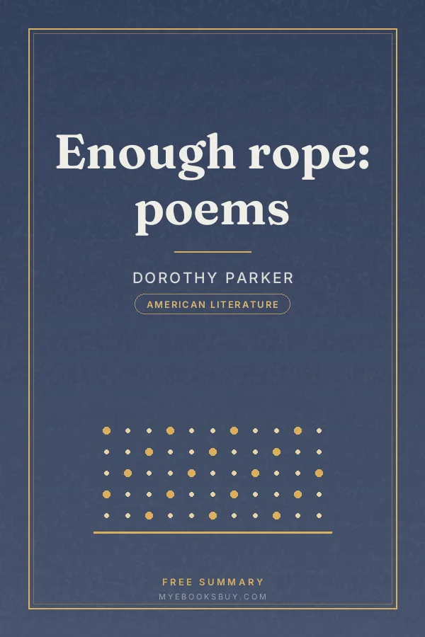 Cover of Enough rope: poems
