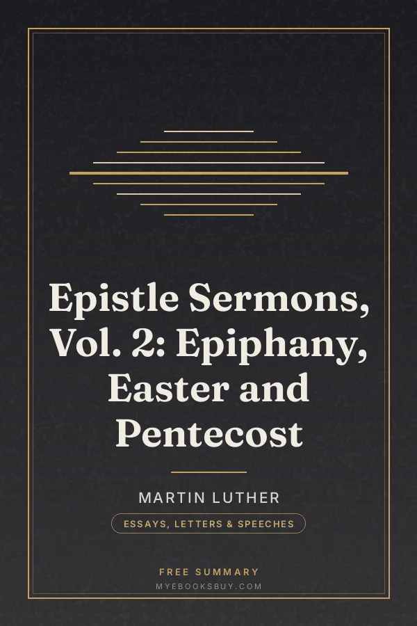 Cover of Epistle Sermons, Vol. 2: Epiphany, Easter and Pentecost