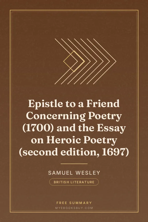 Cover of Epistle to a Friend Concerning Poetry (1700) and the Essay on Heroic Poetry (second edition, 1697)