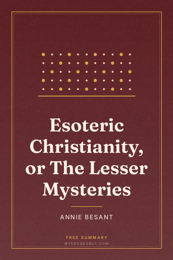 Cover of Esoteric Christianity, or The Lesser Mysteries