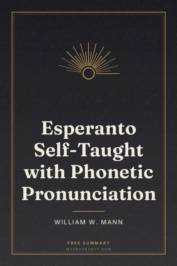 Cover of Esperanto Self-Taught with Phonetic Pronunciation