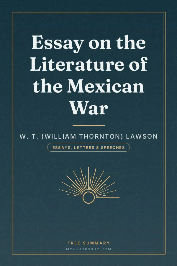 Cover of Essay on the Literature of the Mexican War