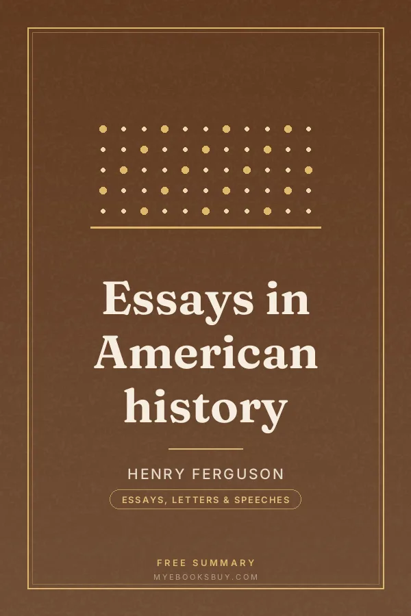 Cover of Essays in American history