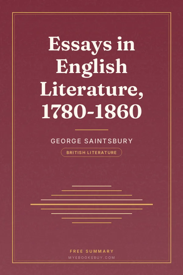 Cover of Essays in English Literature, 1780-1860