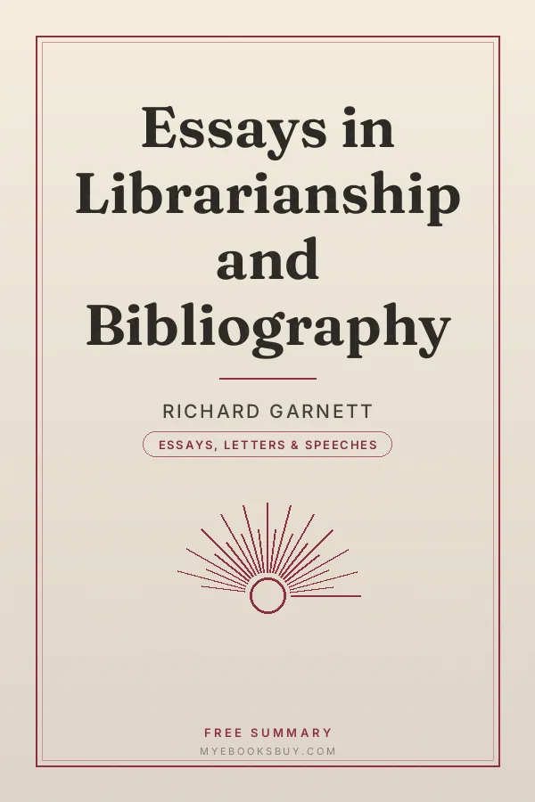 Cover of Essays in Librarianship and Bibliography
