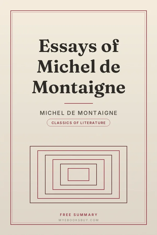 Cover of Essays of Michel de Montaigne