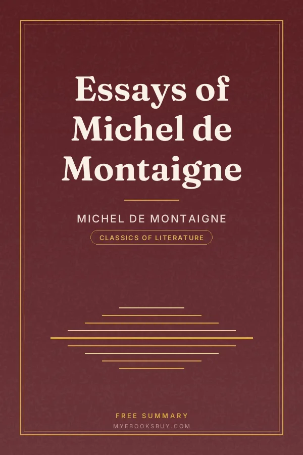 Cover of Essays of Michel de Montaigne