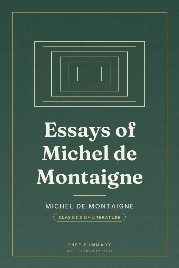Cover of Essays of Michel de Montaigne