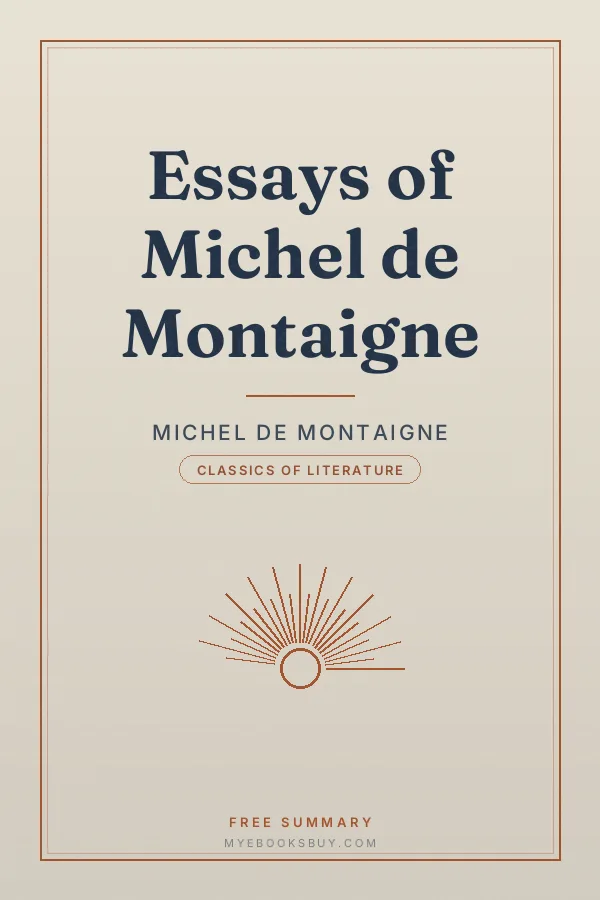 Cover of Essays of Michel de Montaigne