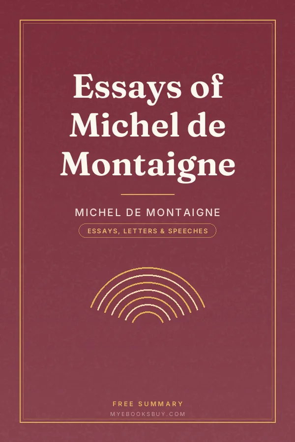 Cover of Essays of Michel de Montaigne