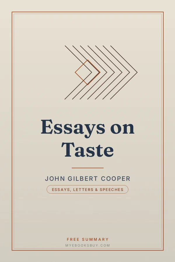 Cover of Essays on Taste