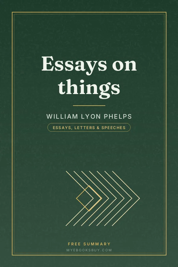 Cover of Essays on things
