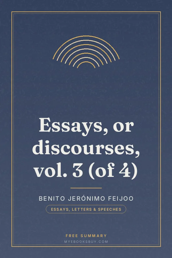 Cover of Essays, or discourses, vol. 3 (of 4)