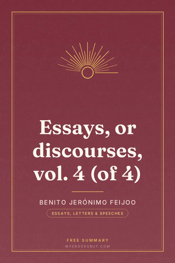 Cover of Essays, or discourses, vol. 4 (of 4)